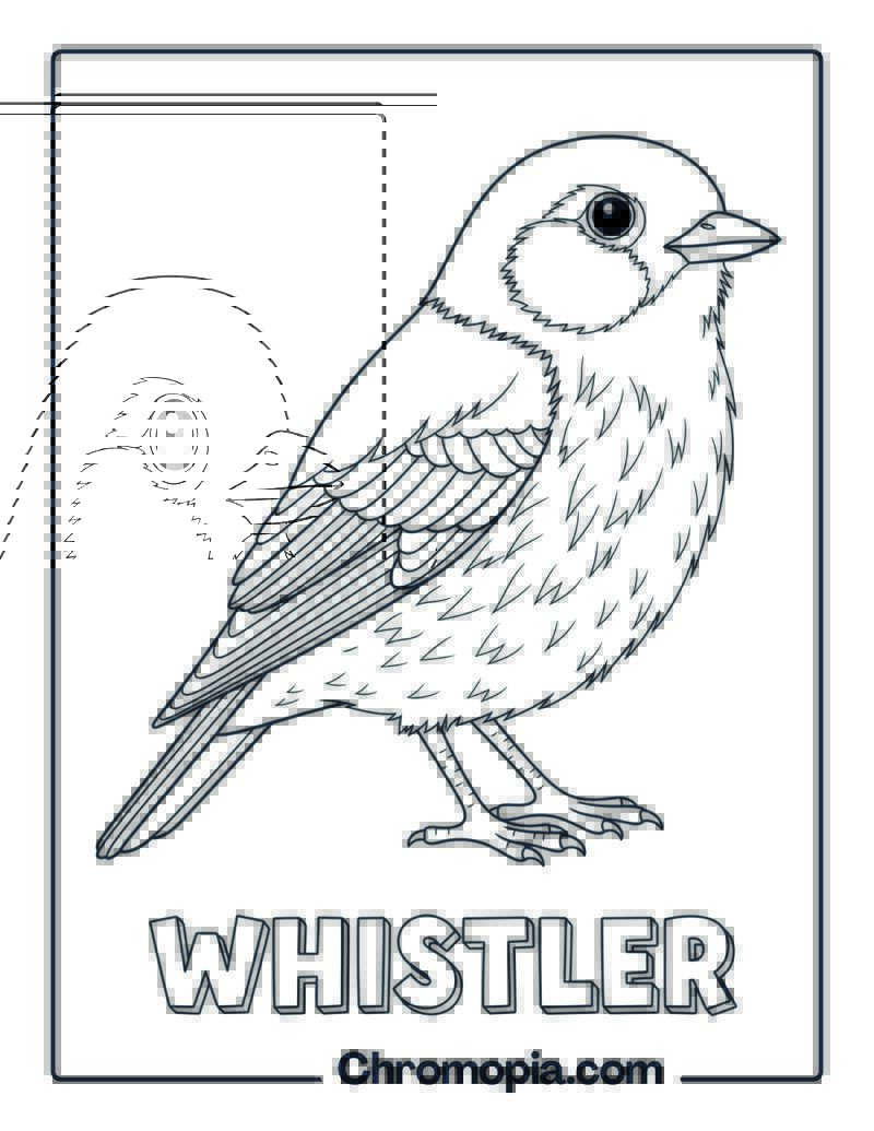 Whistler coloring page