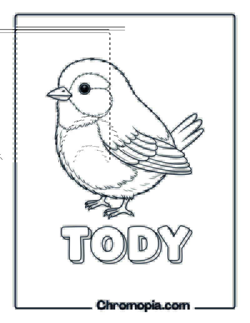 Tody coloring page