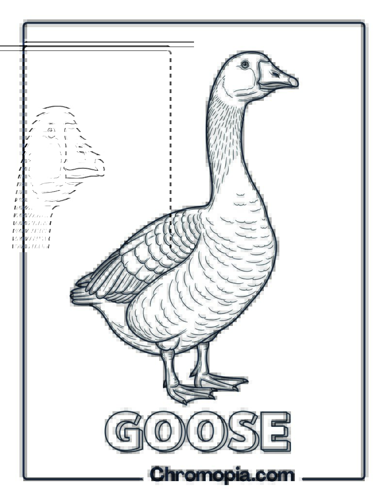 Goose coloring page