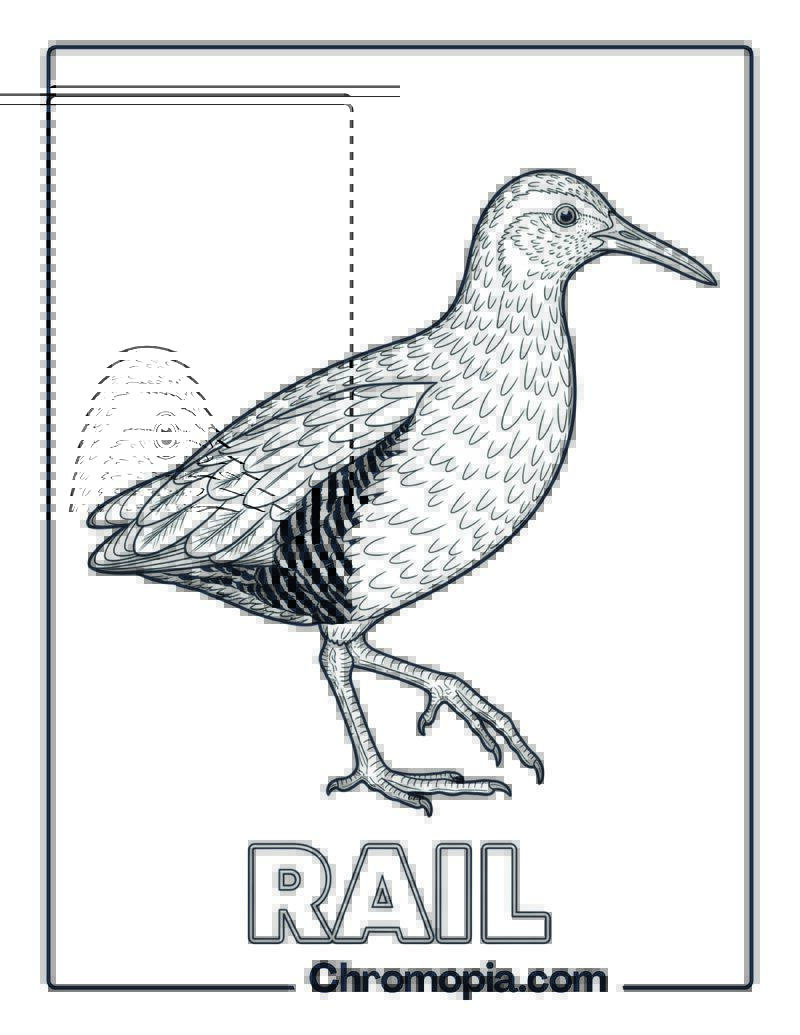 Rail coloring page