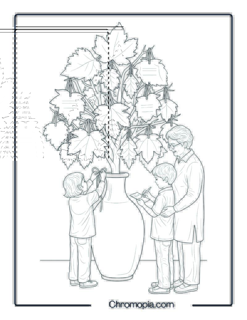 Creating a Thankful Tree Coloring Sheet