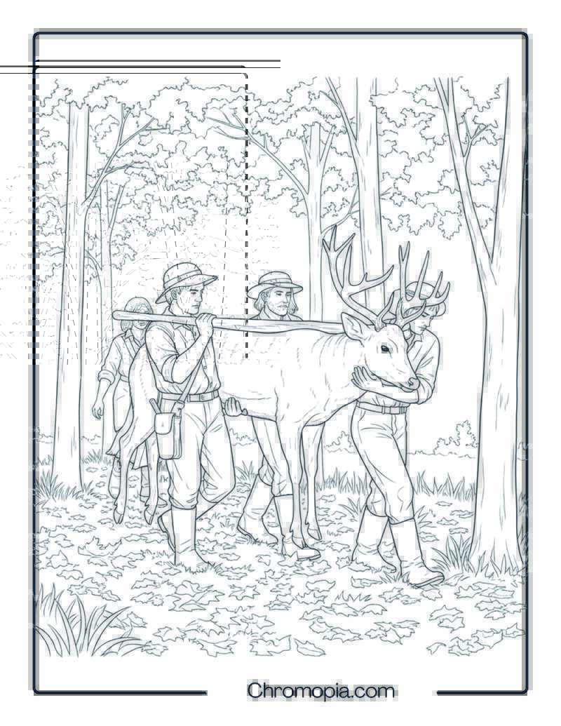 Preparing Deer for the Thanksgiving Meal