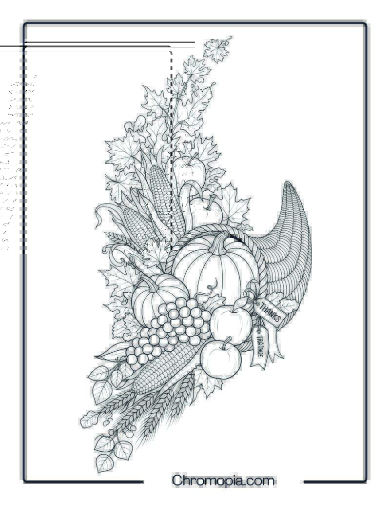 Decorating with Fall Themes Coloring Page