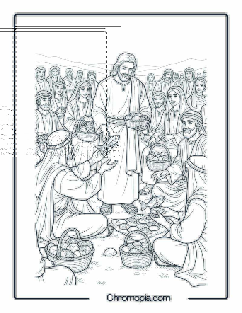 Jesus Feeding the 5,000 – Thanksgiving Parallel Page