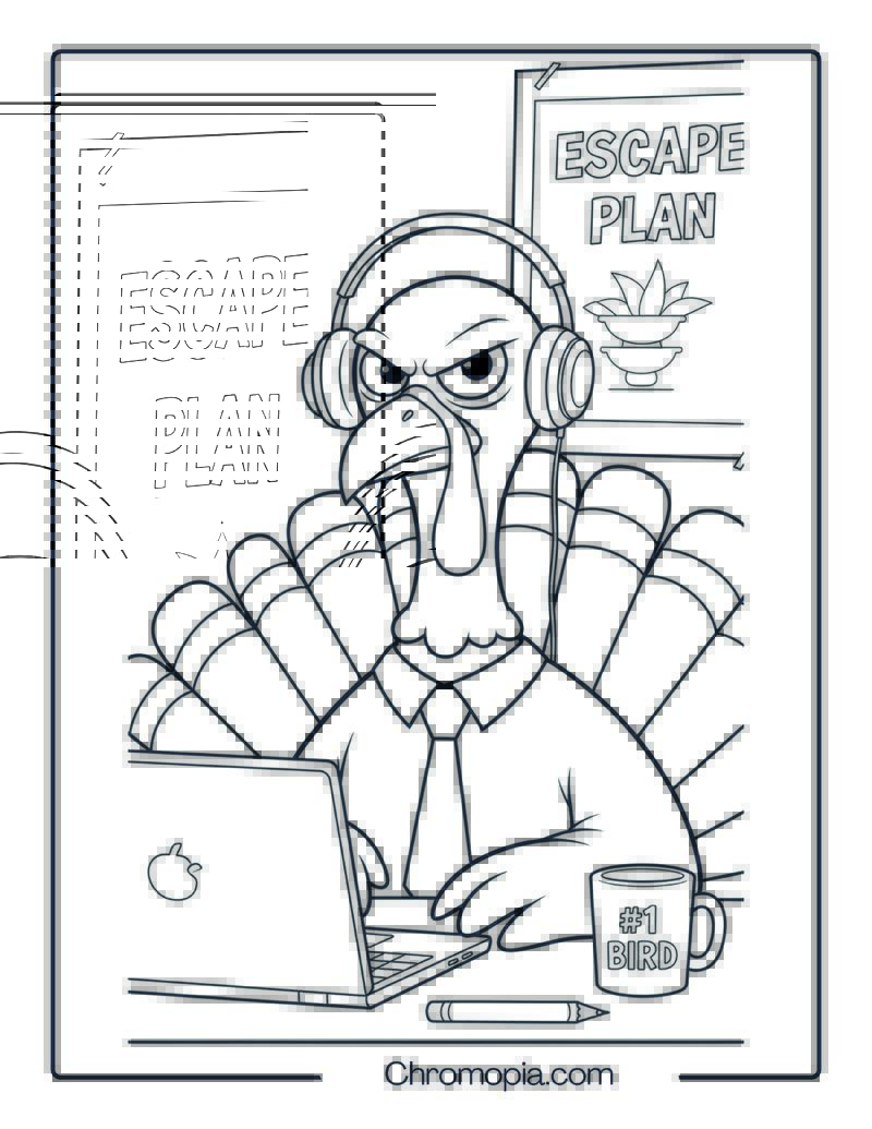 Turkey as a Businessman on Zoom Call – Funny Modern Style