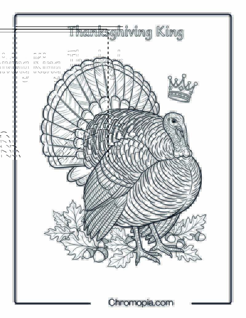 Ultra Realistic Heritage Turkey in Fall Forest
