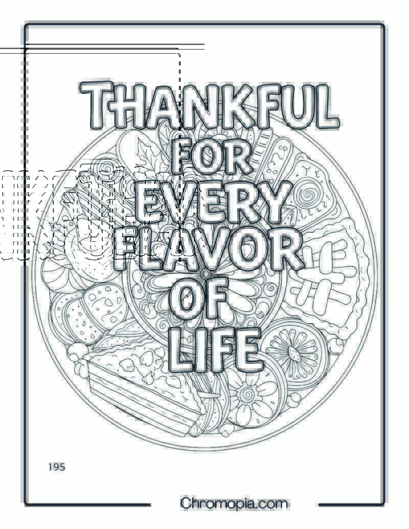 Mandala Dinner Plate of Thanksgiving Foods