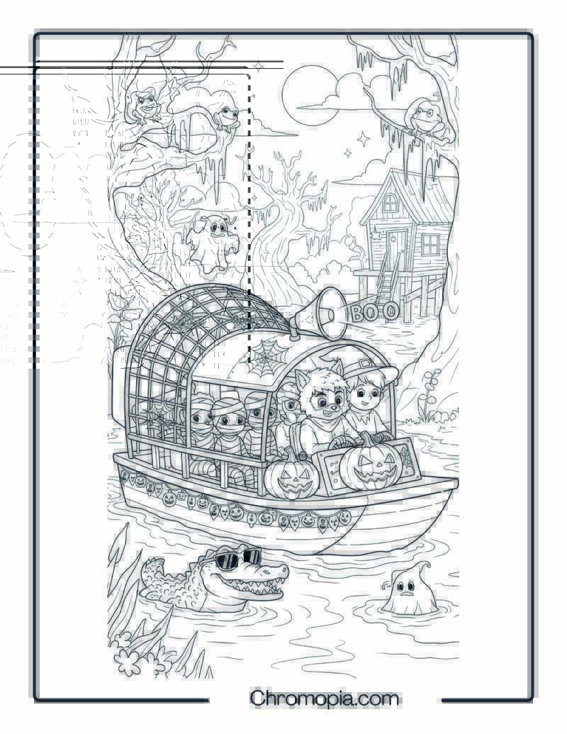 Coast Guard Boat Coloring Page – New Year Rescue Party