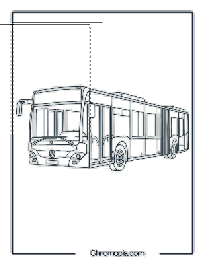 Mercedes-Benz Citaro Urban Transit Bus – Mercedes Bus Coloring Page