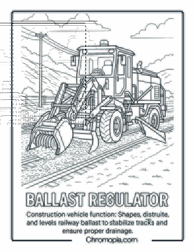Ballast Regulator Construction Vehicle Coloring Page