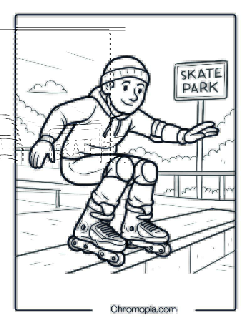 Roces M12 UFS – Roller Skates Coloring Pages