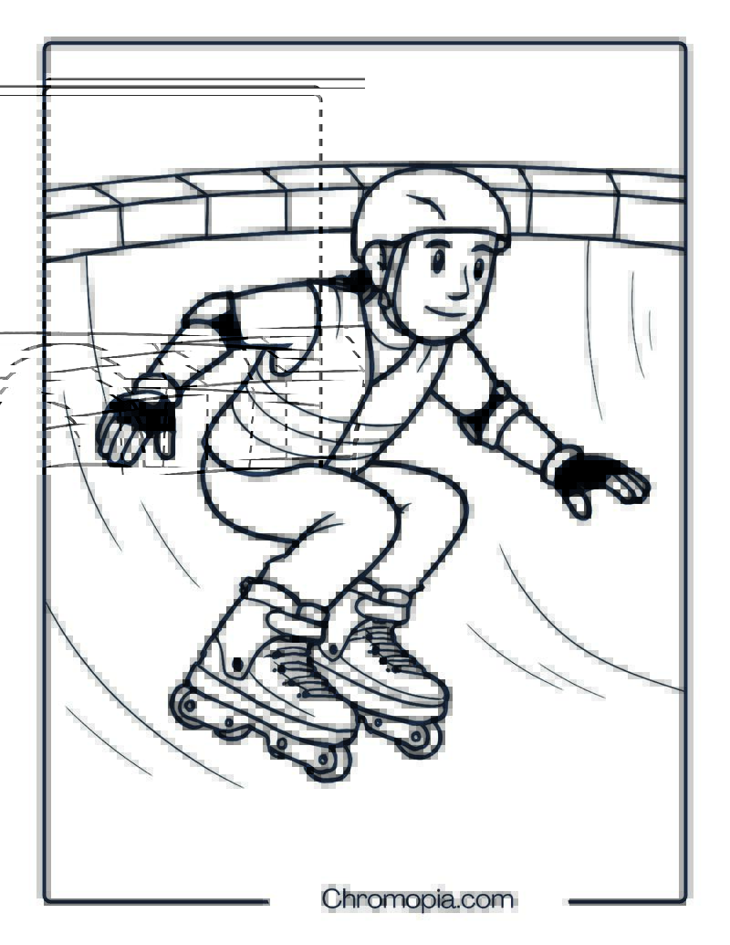 Them Skates 909 – Roller Skates Coloring Pages
