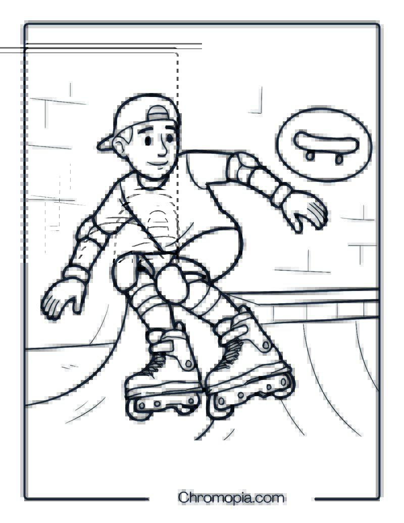 Valo V13 – Roller Skates Coloring Pages
