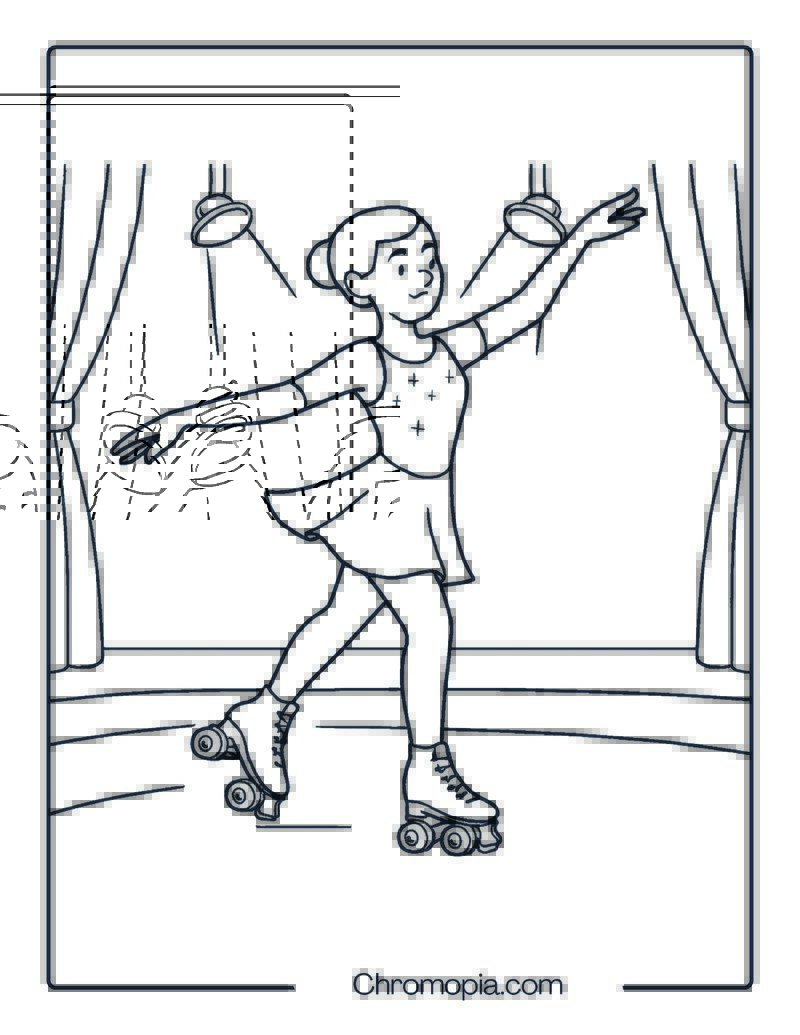 Edea Classica Roller Skates – Roller Skates Coloring Pages