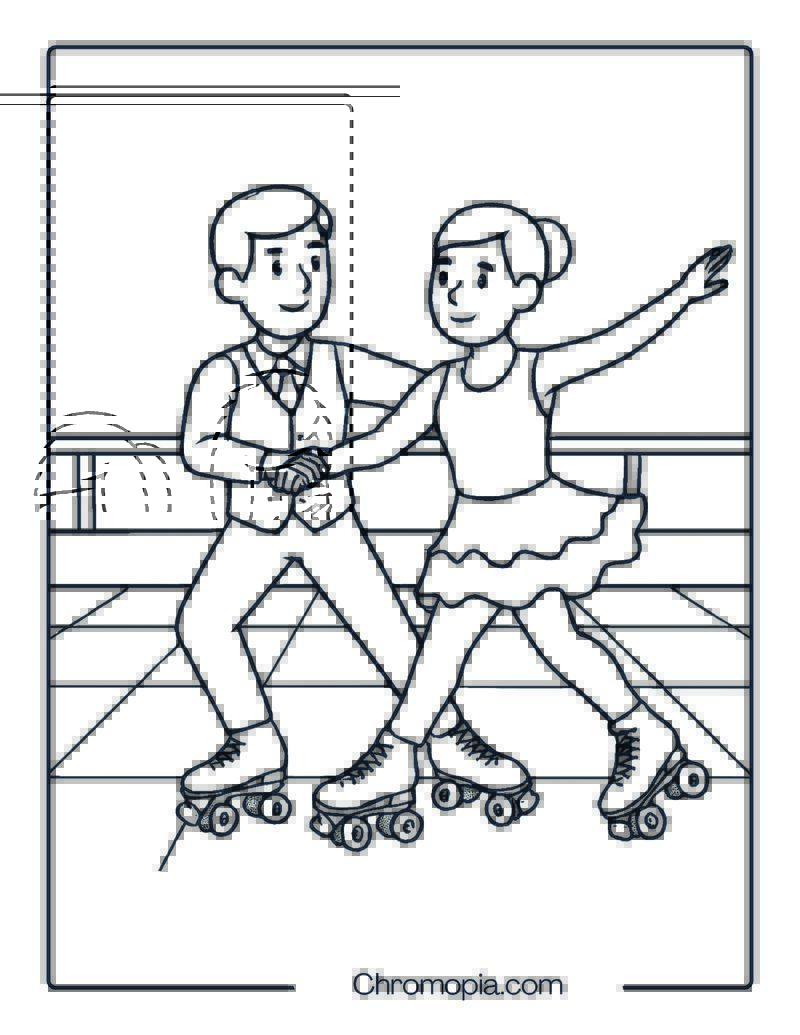 Risport Dance Quad – Roller Skates Coloring Pages
