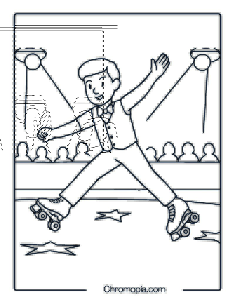 Roll-Line Dance Skate Sets – Roller Skates Coloring Pages