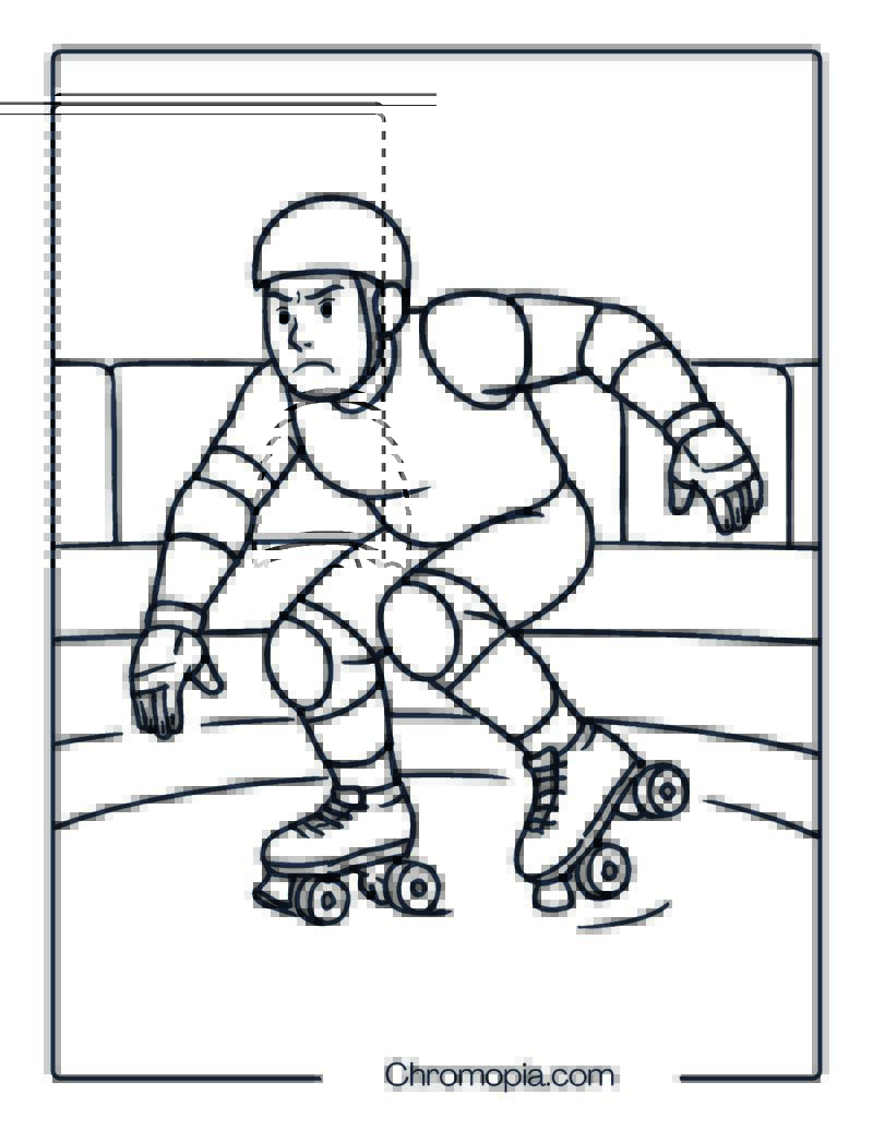 Antik Jet Carbon – Roller Skates Coloring Pages