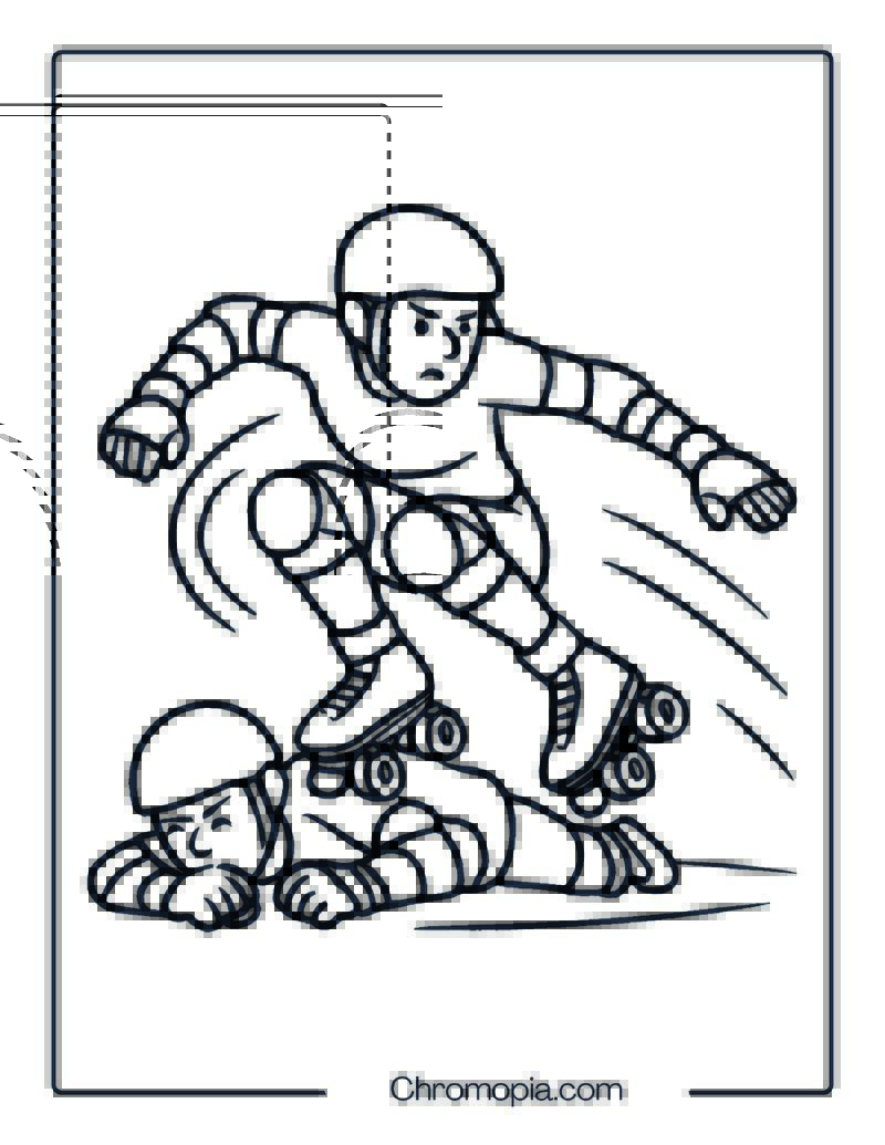 Crazy DBX5 Derby Skate – Roller Skates Coloring Pages