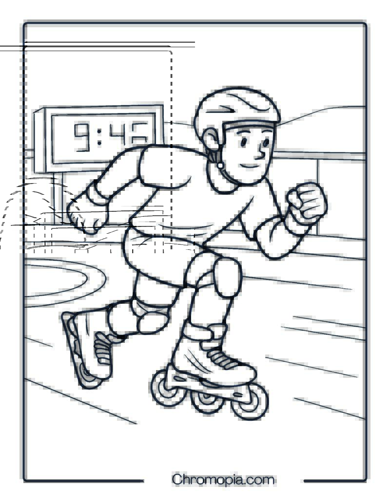 Bauer Vapor RHX – Roller Skates Coloring Pages