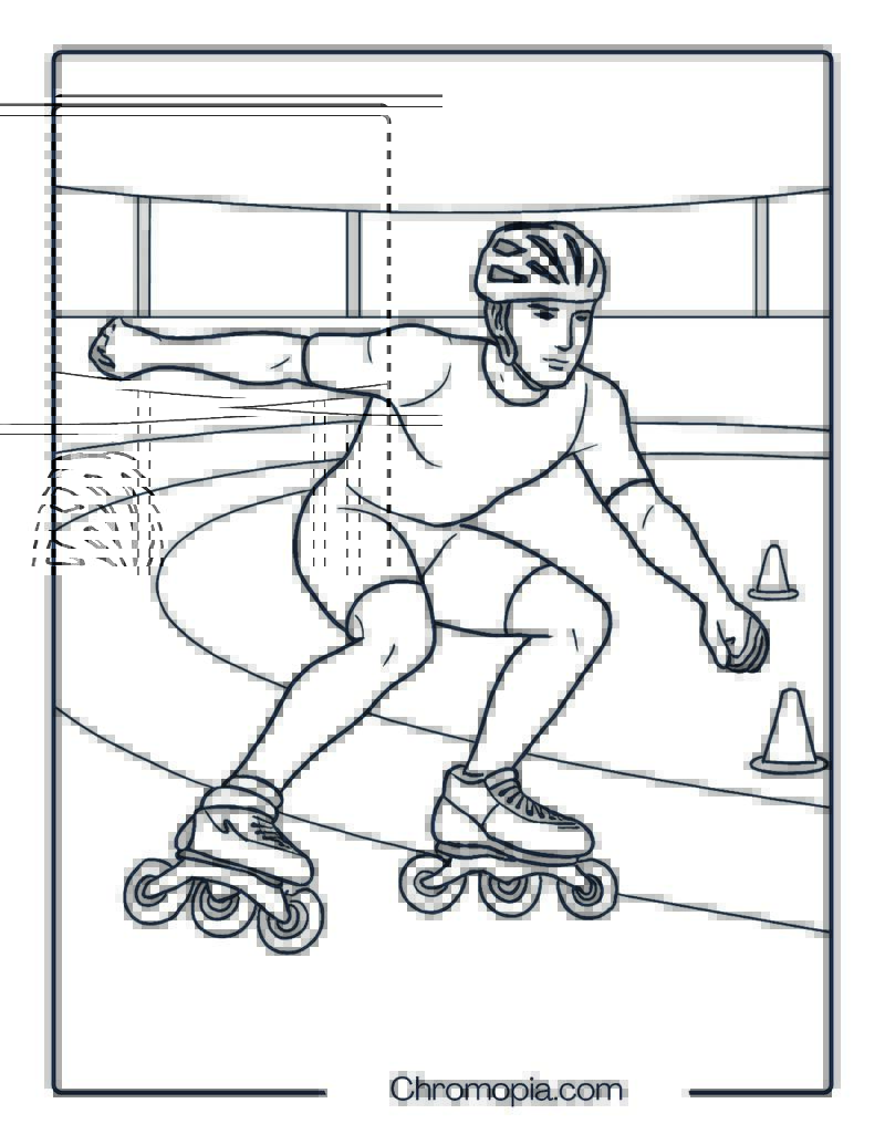 Epic Skates Super Nitro – Roller Skates Coloring Pages
