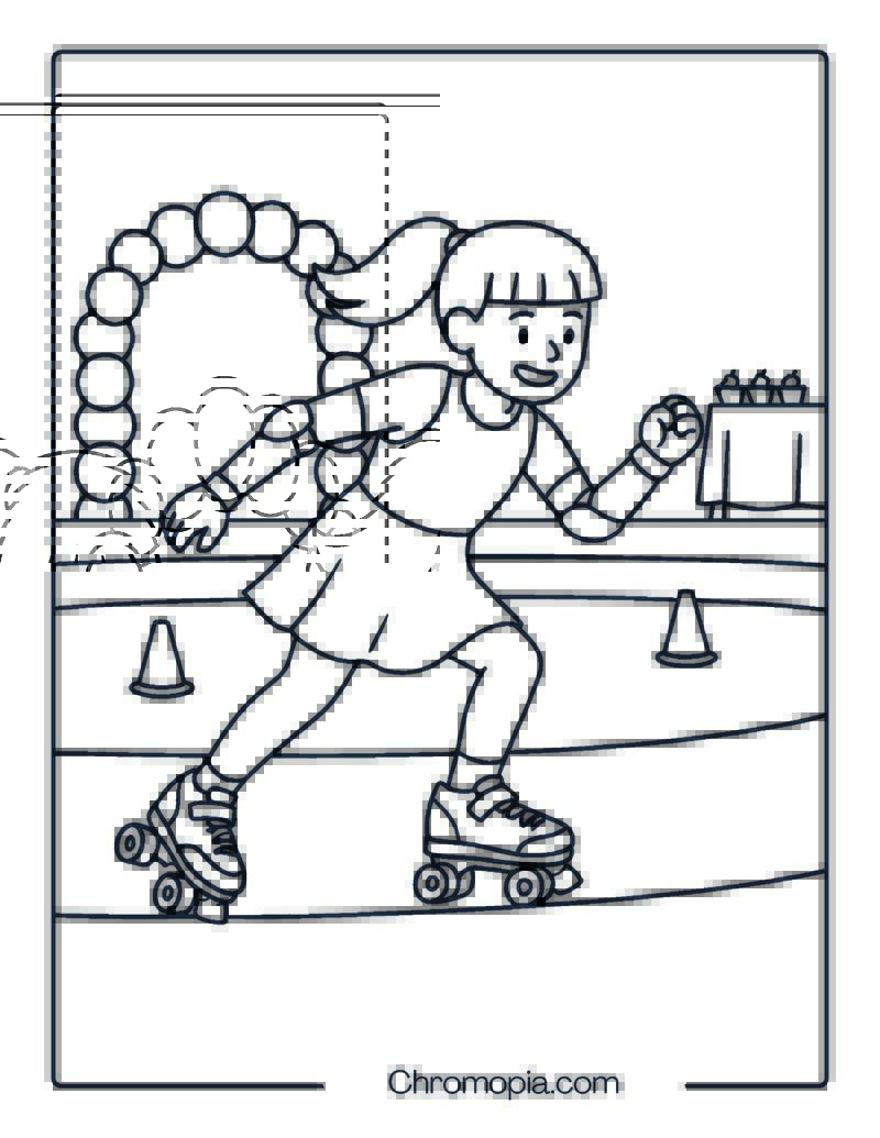 Pacer GTX-500 – Roller Skates Coloring Pages