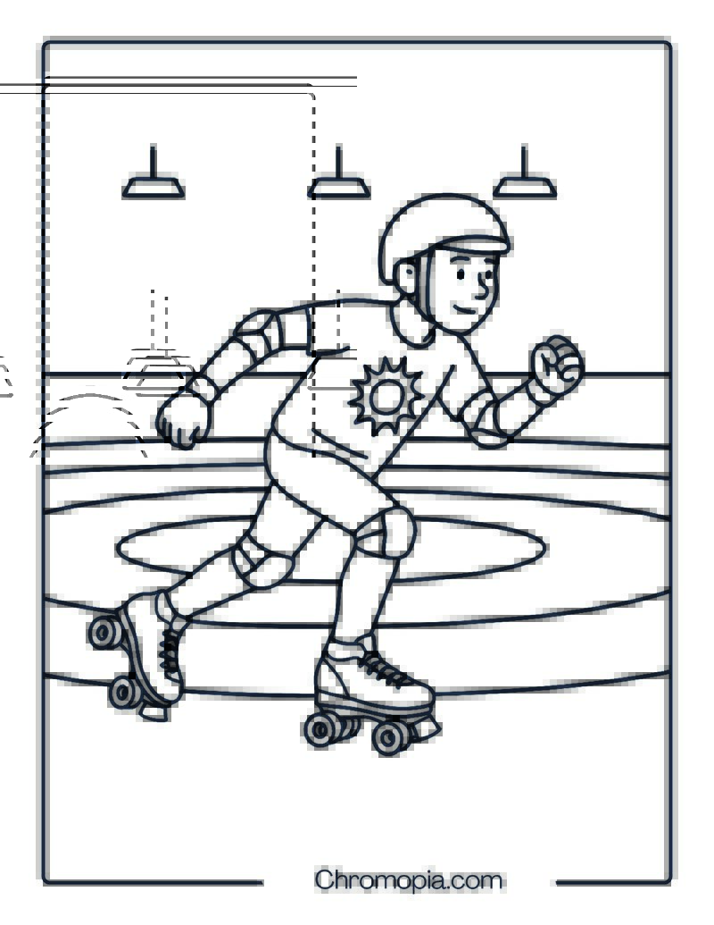 Riedell Dart – Roller Skates Coloring Pages