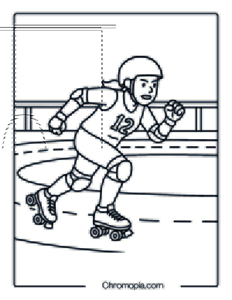 Sure-Grip Rebel Indoor – Roller Skates Coloring Pages