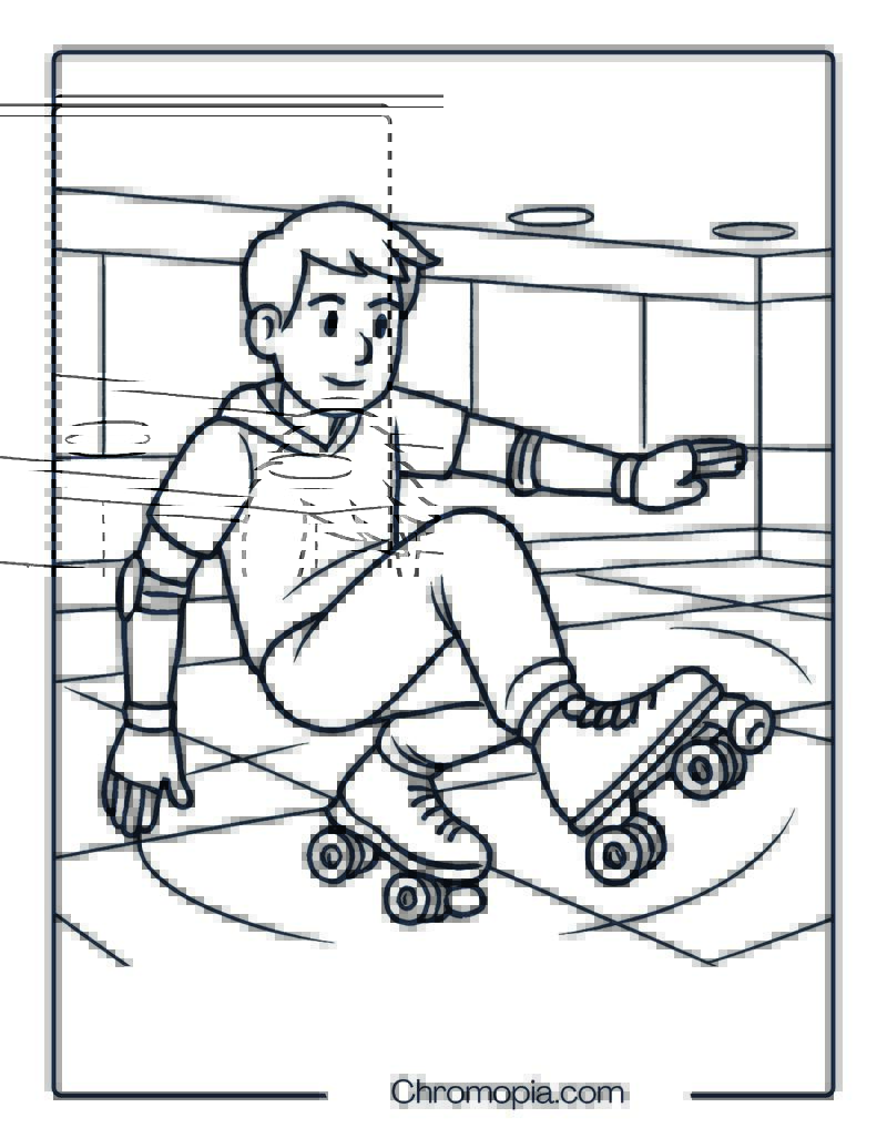 Labeda Pro Jam – Roller Skates Coloring Pages