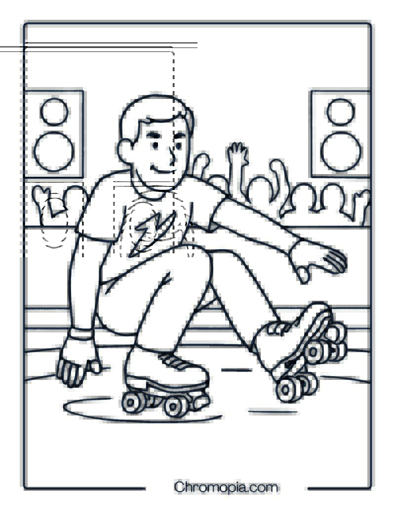 Sure-Grip GT-50 Jam – Roller Skates Coloring Pages