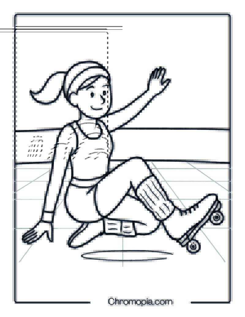 VNLA Freestyle Pro – Roller Skates Coloring Pages