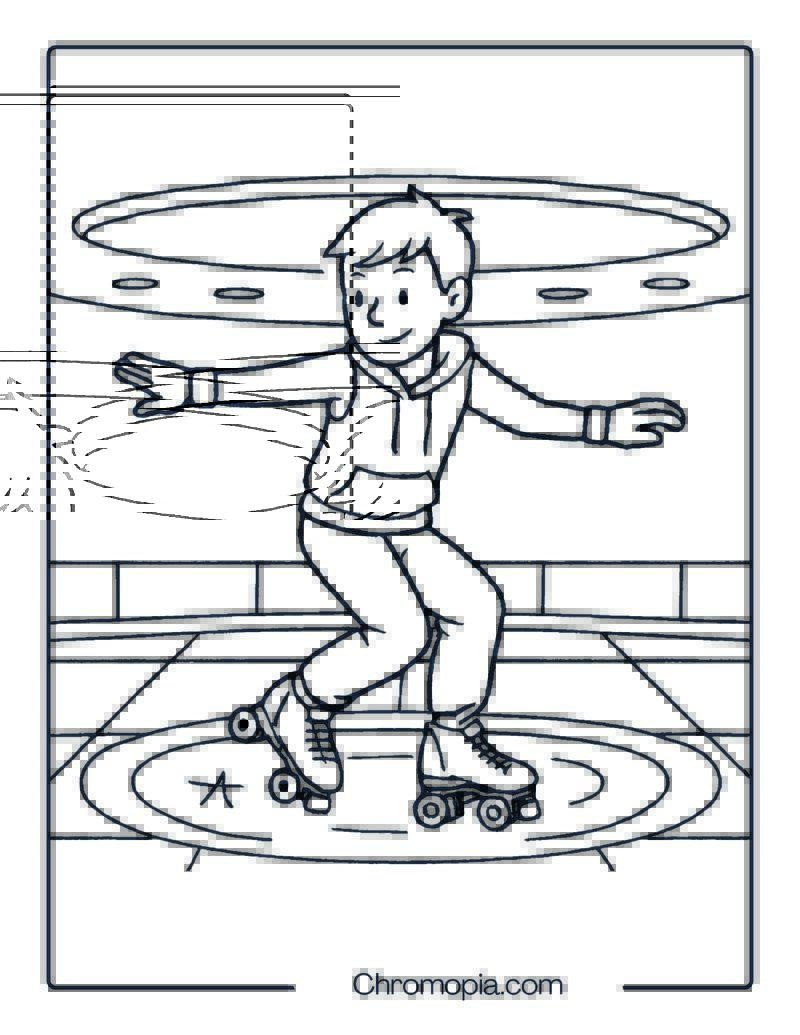 VNLA Jr. Stealth – Roller Skates Coloring Pages