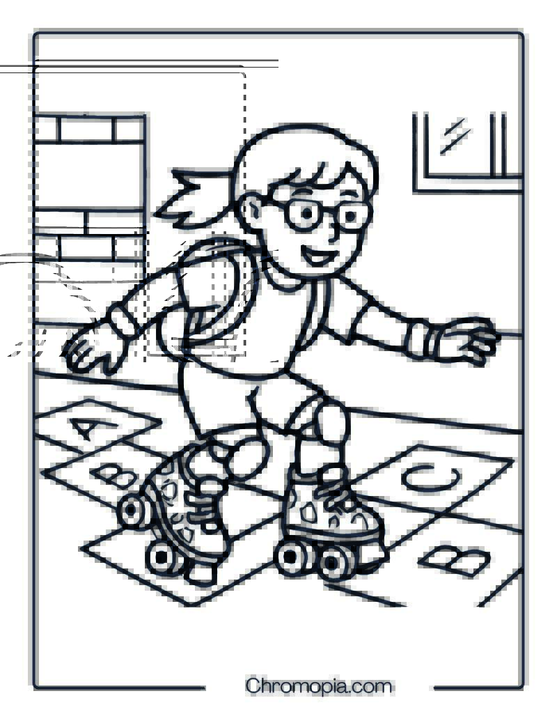 Crazy Skates Soda Pop – Roller Skates Coloring Pages