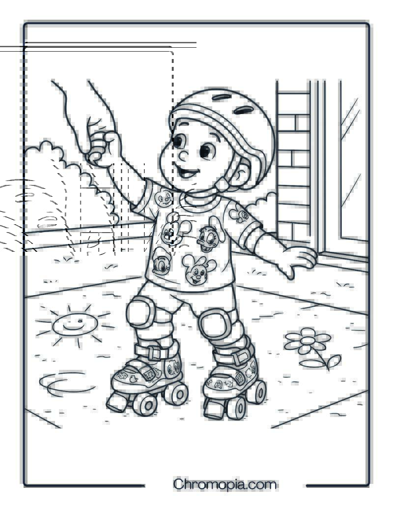 PlayWheels Disney Skates – Roller Skates Coloring Pages