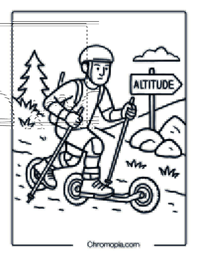 CrossSkate Nordic Trainer – Roller Skates Coloring Pages