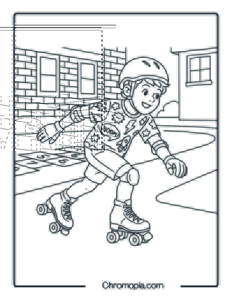 Impala Outdoor Skates – roller skates coloring pages