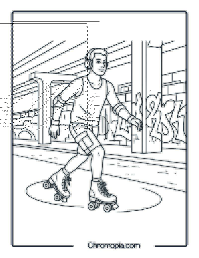 Moxi Lolly Outdoor Skates – roller skates coloring pages
