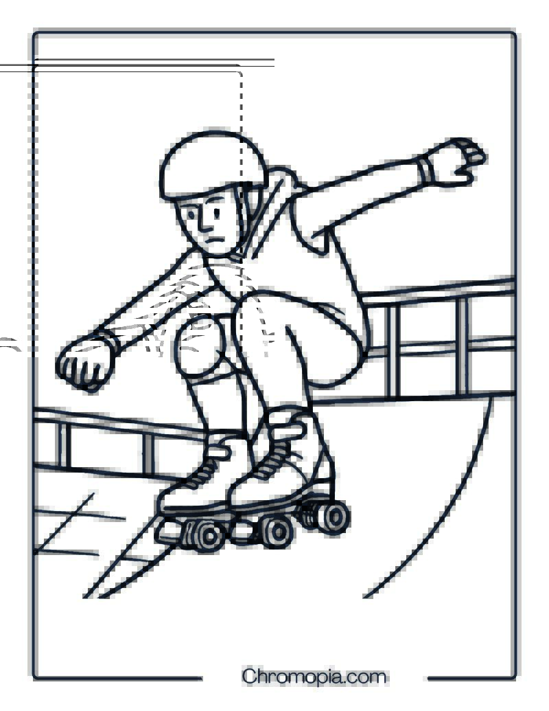 Bont Parkstar – Roller Skates Coloring Pages