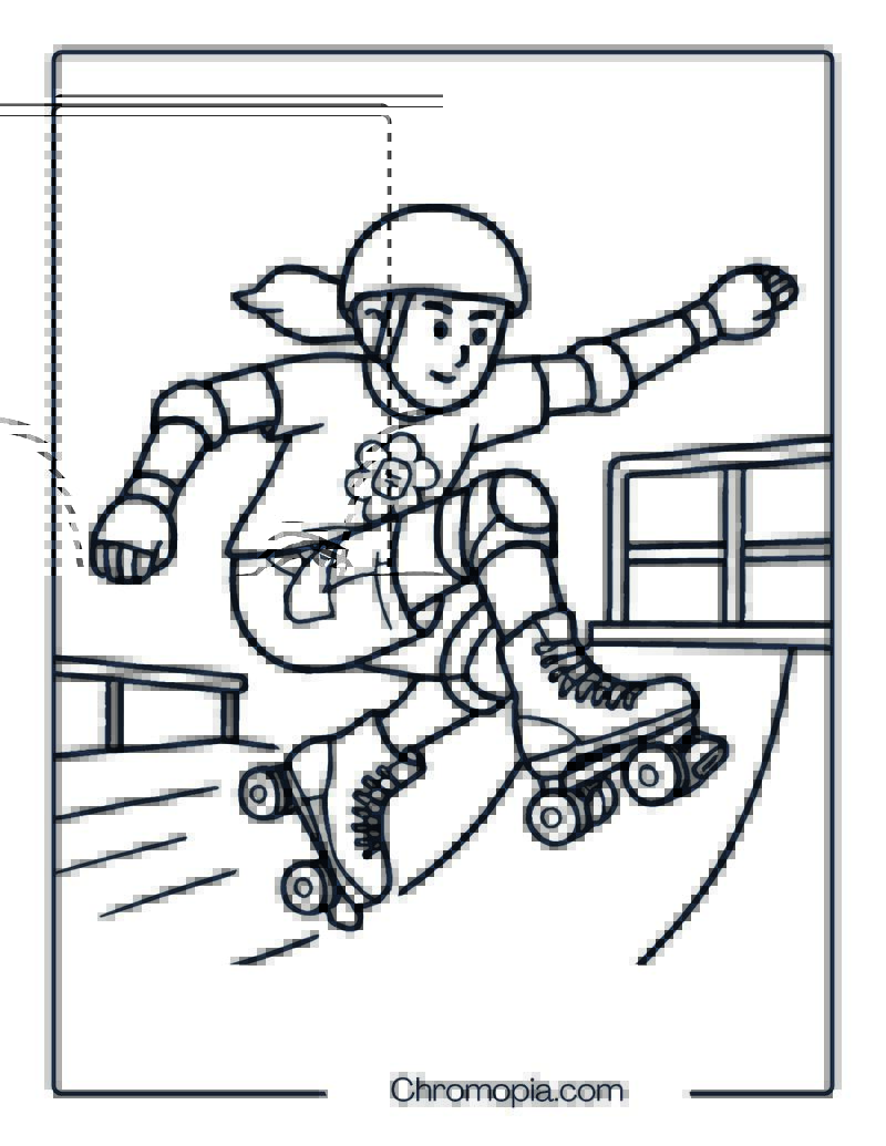 Moxi Jack Boot Park Set – Roller Skates Coloring Pages