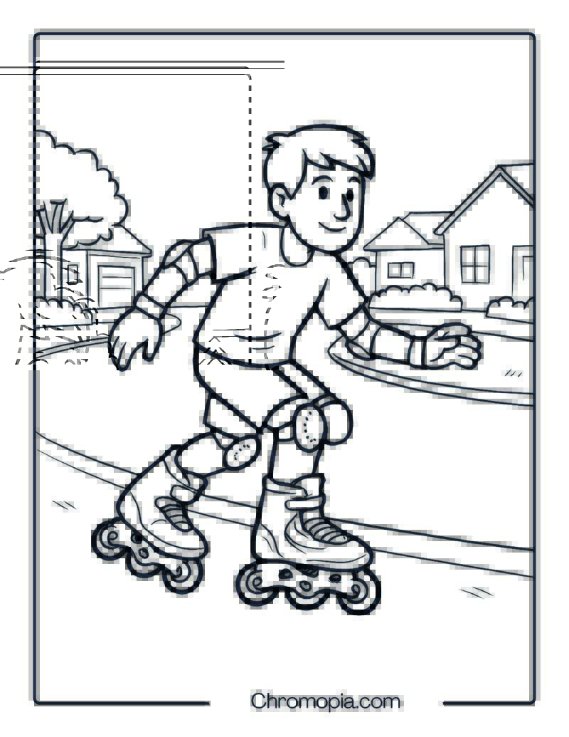 Bladerunner Advantage Pro XT – Roller Skates Coloring Pages
