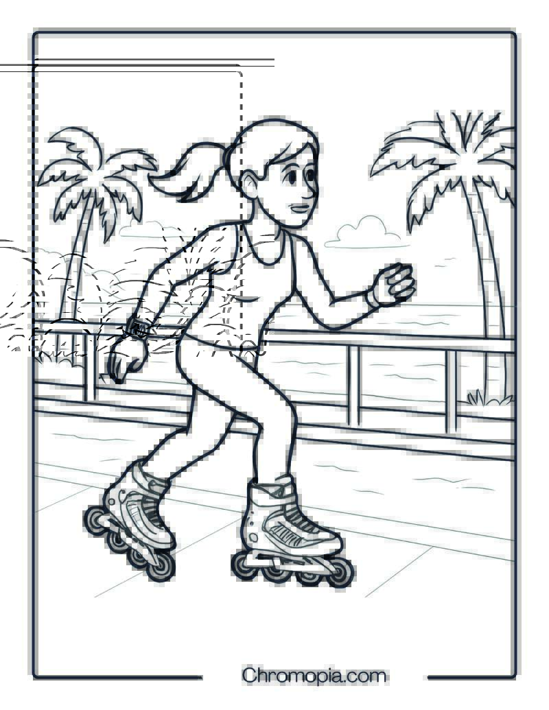 FILA Legacy Pro – Roller Skates Coloring Pages