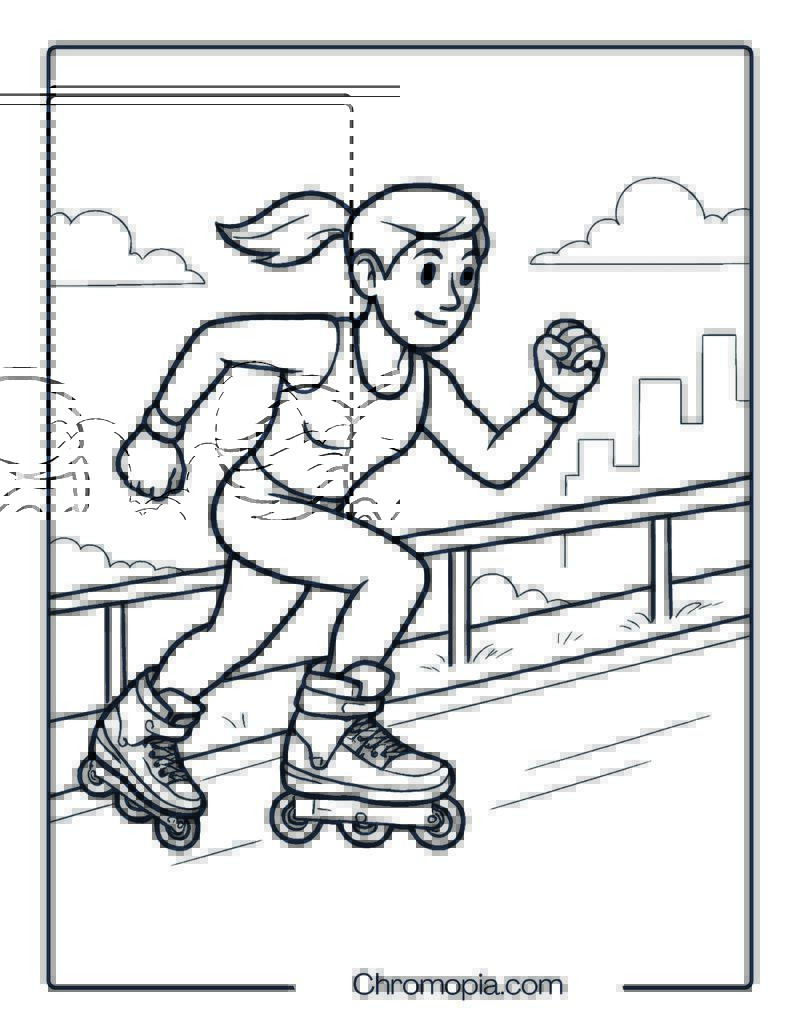Rollerblade Maxxum Edge – Roller Skates Coloring Pages