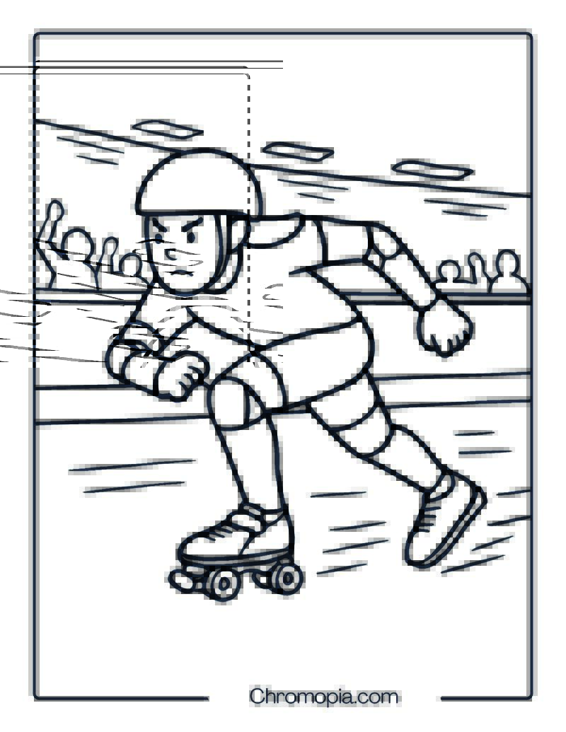 Pacer Mach-5 GTX500 – Roller Skates Coloring Pages