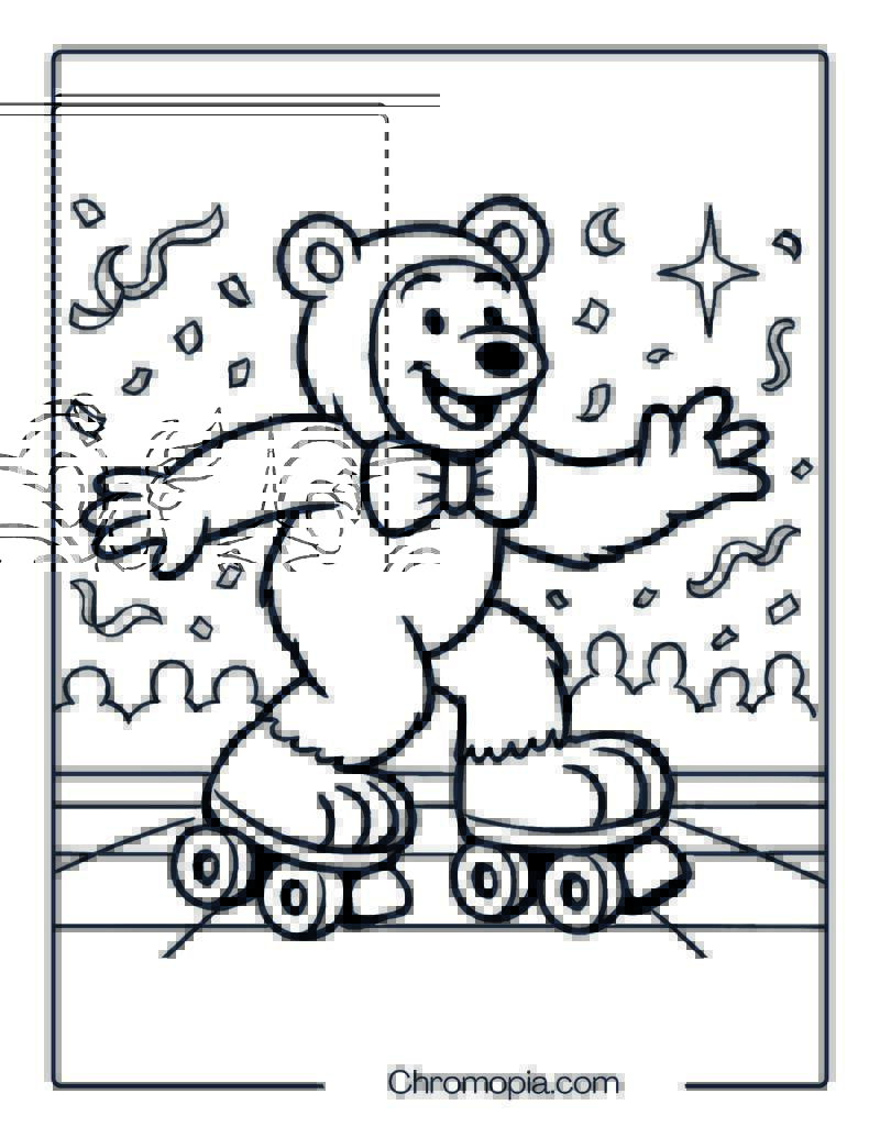 Animal Paws Costume Skates – Roller Skates Coloring Pages