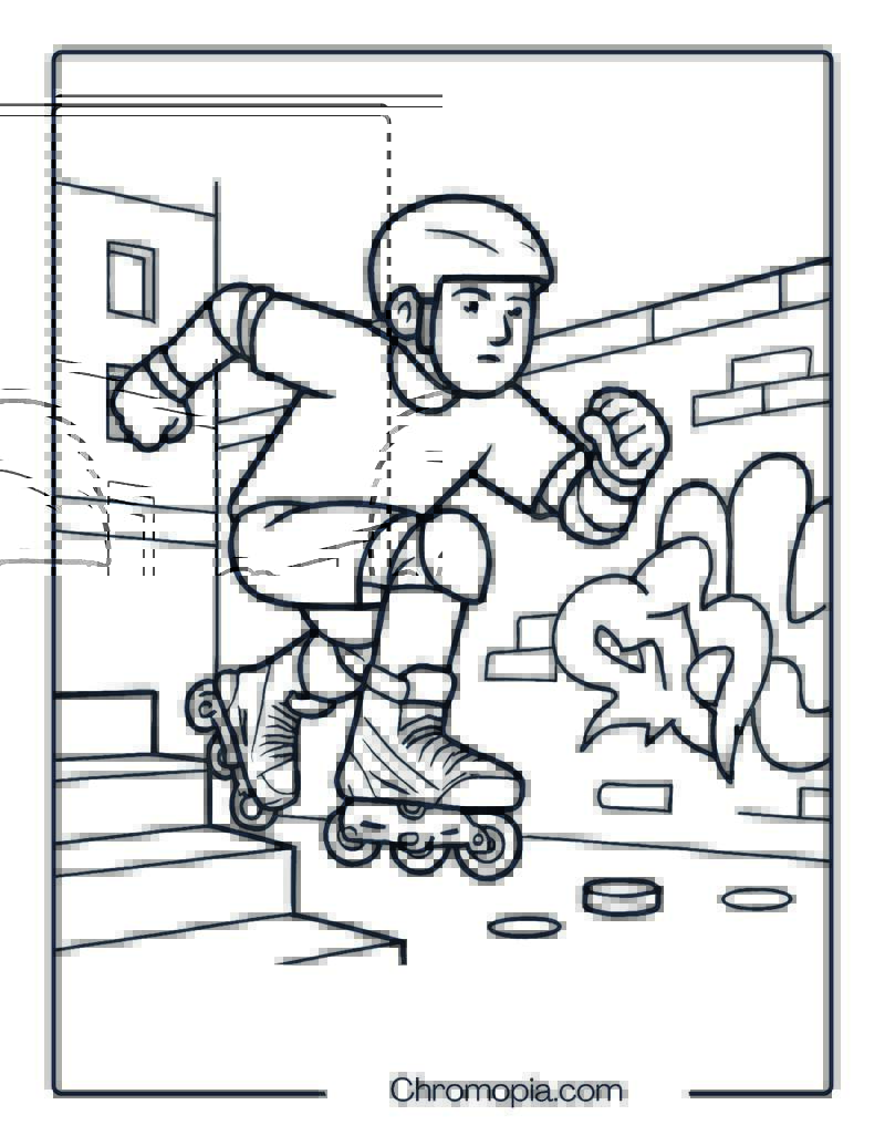 Powerslide Next Core – Roller Skates Coloring Pages