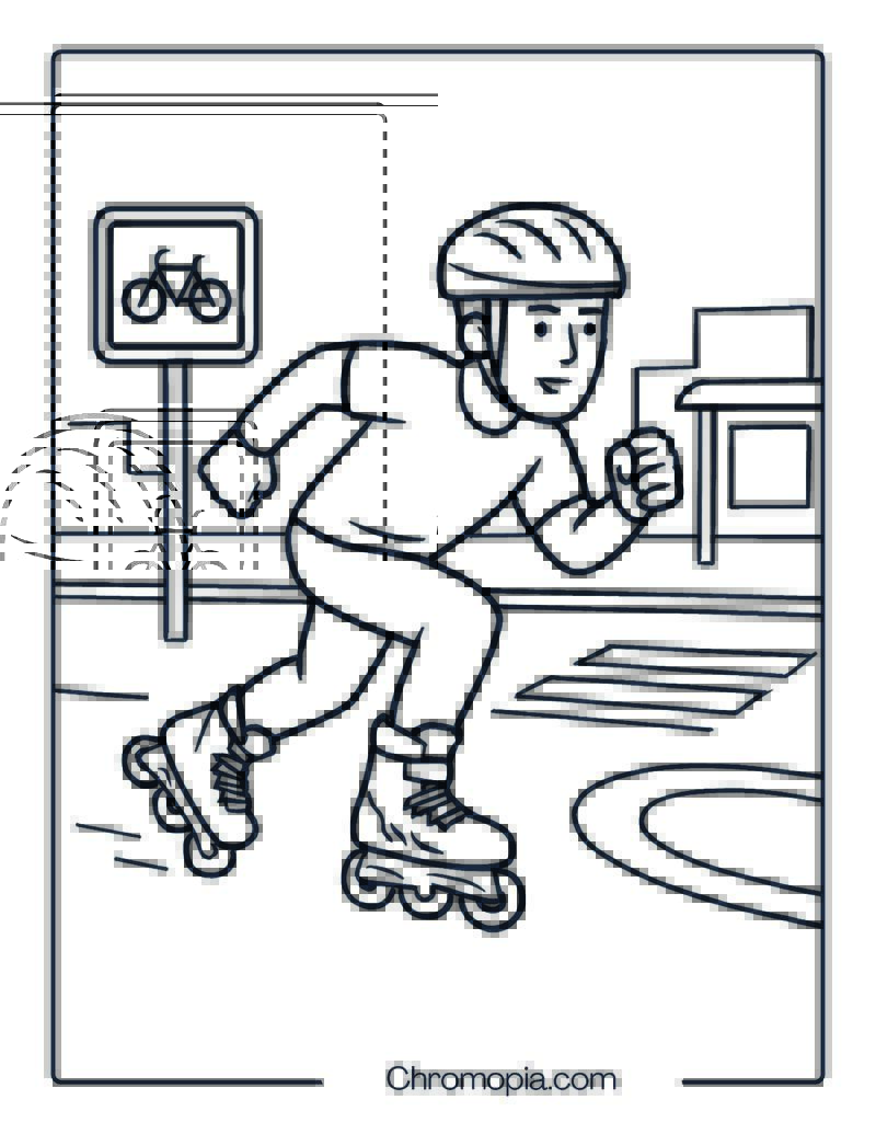 Rollerblade Twister Edge – Roller Skates Coloring Pages