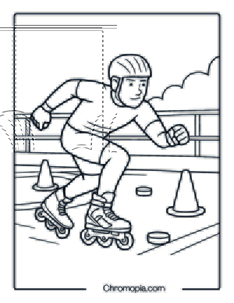 Seba FRX 80 – Roller Skates Coloring Pages