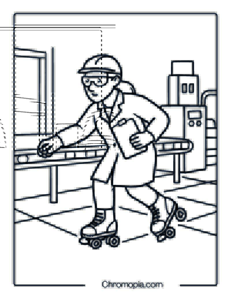 Industrial Fleet Skates – Roller Skates Coloring Pages