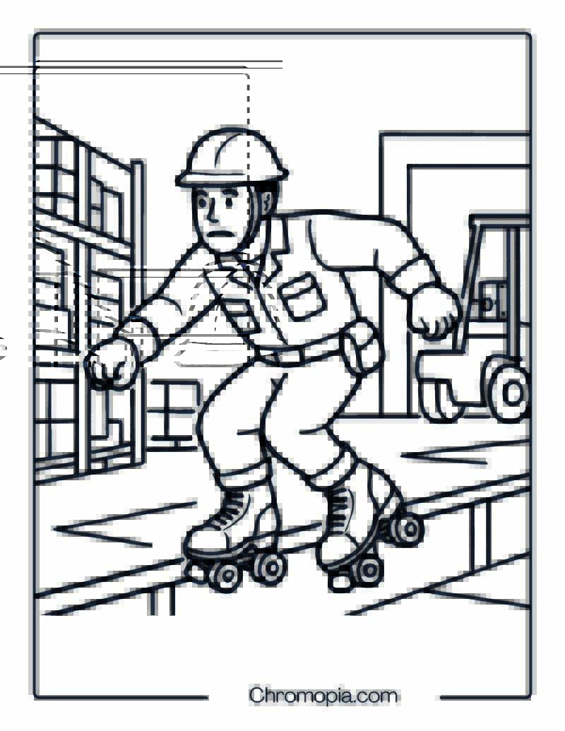 Sure-Grip Workman Series – Roller Skates Coloring Pages