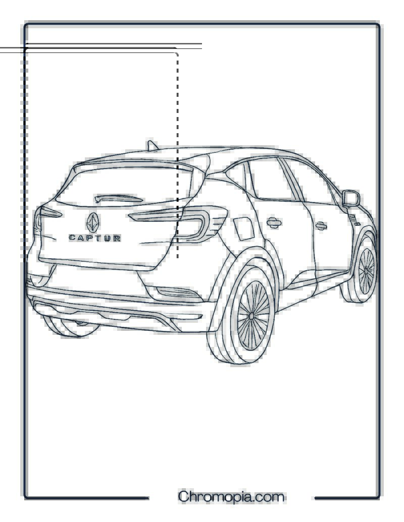 Renault Captur – Car Coloring Page