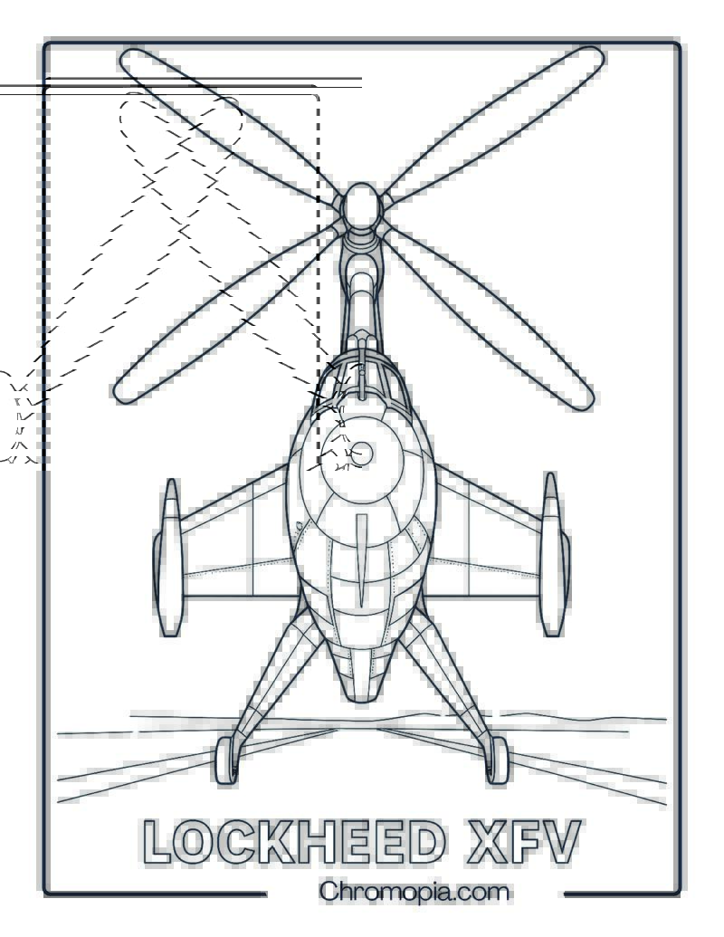 Lockheed XFV – Aircraft Coloring Page